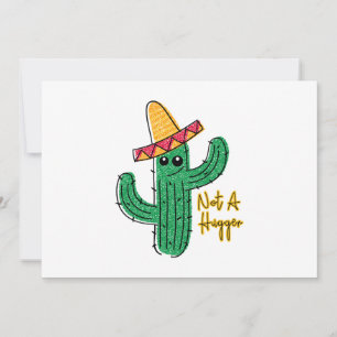 Cartes Pour Fêtes Annuelles Pas Un Gros Cactus Mexicain Sombrero