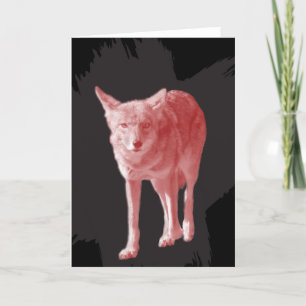 Cartes Pour Fêtes Annuelles Pas Un Loup. Lone Coyote