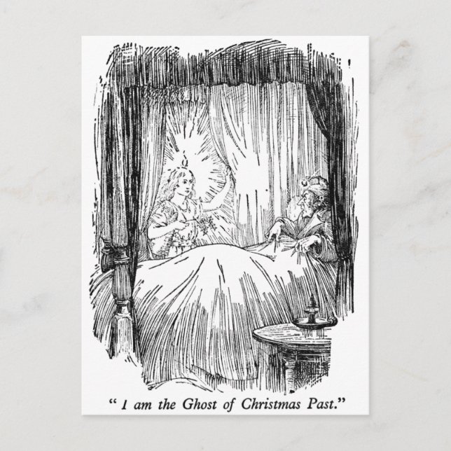 Cartes Pour Fêtes Annuelles Passé de Noël (avec le texte) (Devant)