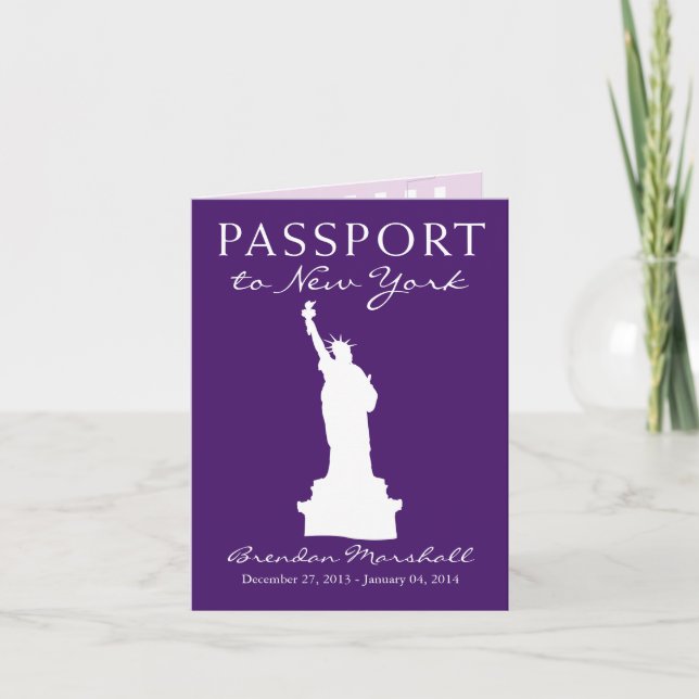 Cartes Pour Fêtes Annuelles Passeport de vacances d'hiver de New York City (Devant)