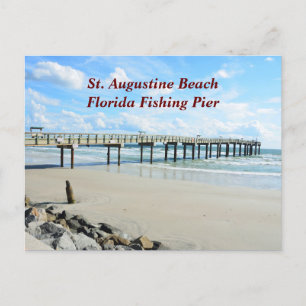 Cartes Pour Fêtes Annuelles Passerelle de pêche St Augustine Beach