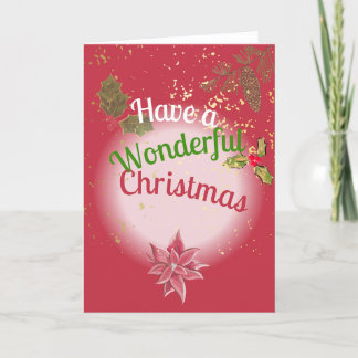 Cartes Pour Fêtes Annuelles Passez un merveilleux Noël