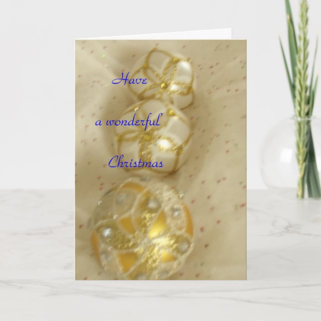 Cartes Pour Fêtes Annuelles Passez un merveilleux Noël (Devant)