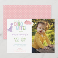 Pastel Baby Dinosaur Enfants Photo Anniversaire