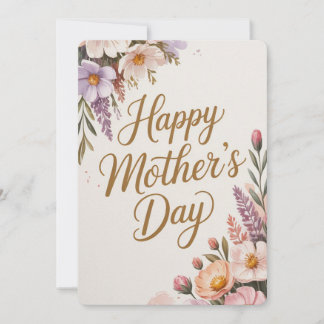 Cartes Pour Fêtes Annuelles Pastel Floral Bonne fête des mères