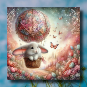 Cartes Pour Fêtes Annuelles Pastel Lop Lapin Oreille de Pâques OEuf de Pâques