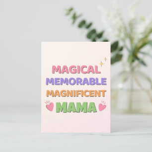 Cartes Pour Fêtes Annuelles Pastel magique Fête des Mères
