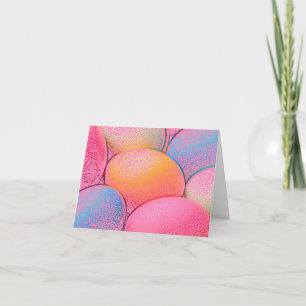 Cartes Pour Fêtes Annuelles Pastel multicolore oeufs de Pâques