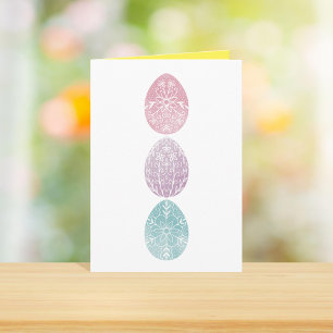 Cartes Pour Fêtes Annuelles Pastel OEufs de Pâques Pâques