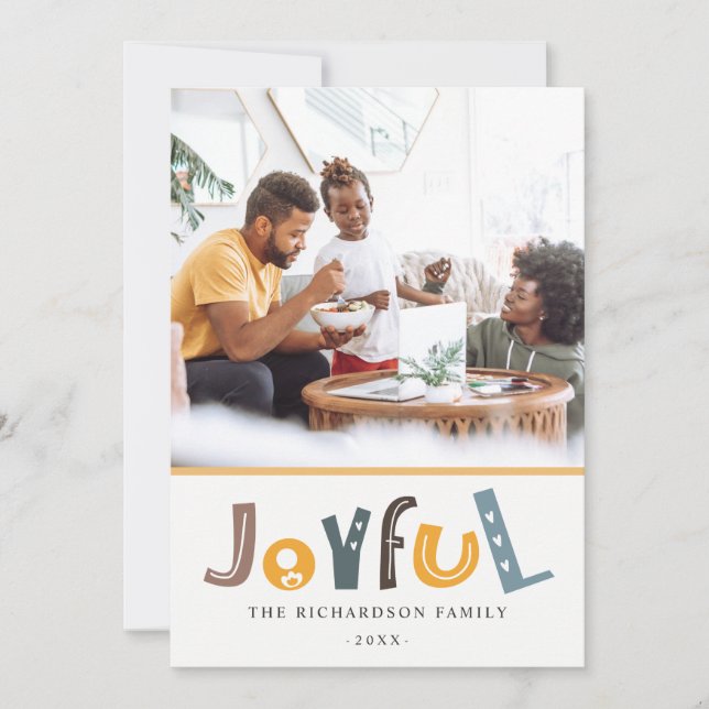 Cartes Pour Fêtes Annuelles Pastel Scandi Jaune Gris Texte Joyeux Noël (Devant)