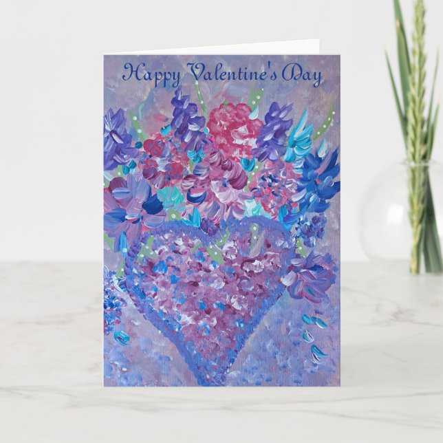 Cartes Pour Fêtes Annuelles Pastels d'Amour (Devant)