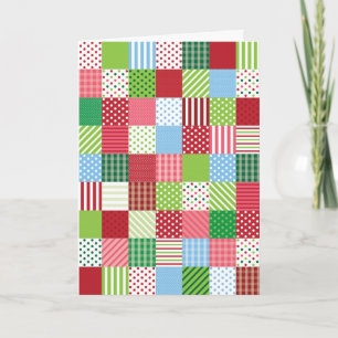 Cartes Pour Fêtes Annuelles Patchwork de Noël