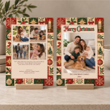 Patchwork de Noël vintage pour famille 5 Photos