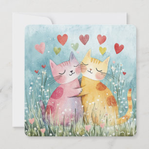 Cartes Pour Fêtes Annuelles Patchwork Kittens Saint-Valentin