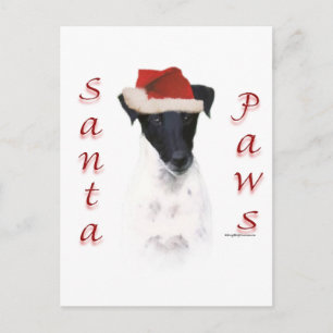 Cartes Pour Fêtes Annuelles Pâtes de Père Noël Smooth Fox Terrier