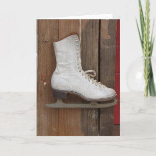 Cartes Pour Fêtes Annuelles Patinage sur glace, Noël
