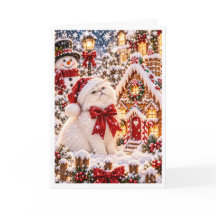 Pâtisserie Personnalisée de Noël Chat Persan Ginge