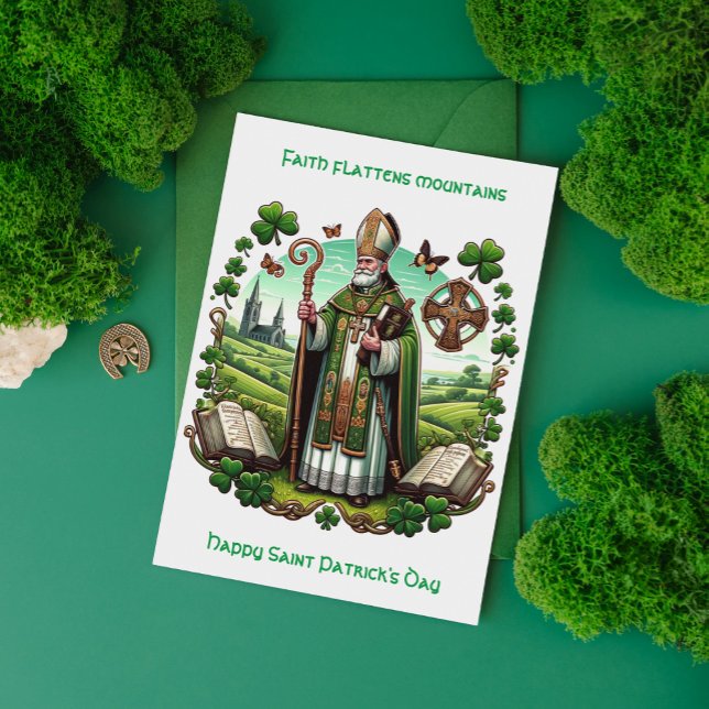 Cartes Pour Fêtes Annuelles Patrimoine irlandais : Saint-Patrick évêque tradit (Créateur téléchargé)