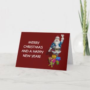 Cartes Pour Fêtes Annuelles Patriot Santa Claus