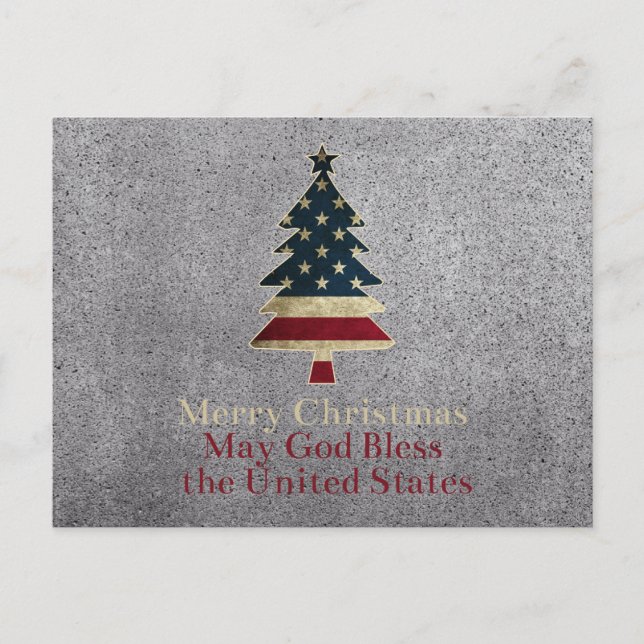 Cartes Pour Fêtes Annuelles Patriotic Christmas  (Devant)