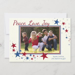 Cartes Pour Fêtes Annuelles Patriotic Holiday Stars Photo