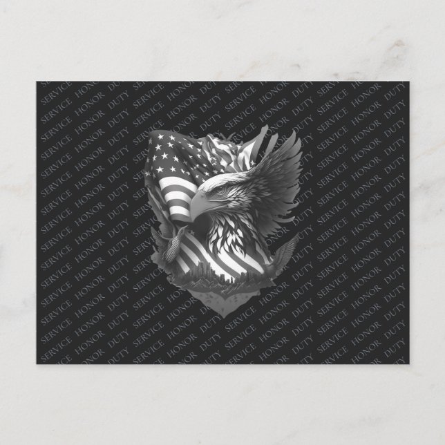 Cartes Pour Fêtes Annuelles Patriotic Military Appreciation Thank You Veterans (Devant)