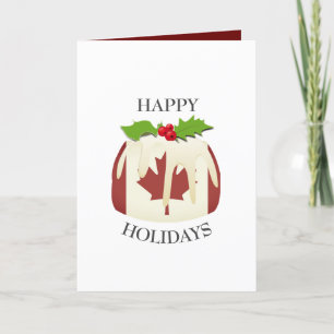 Cartes Pour Fêtes Annuelles Patriotique   CANADA   Pudding de Noël