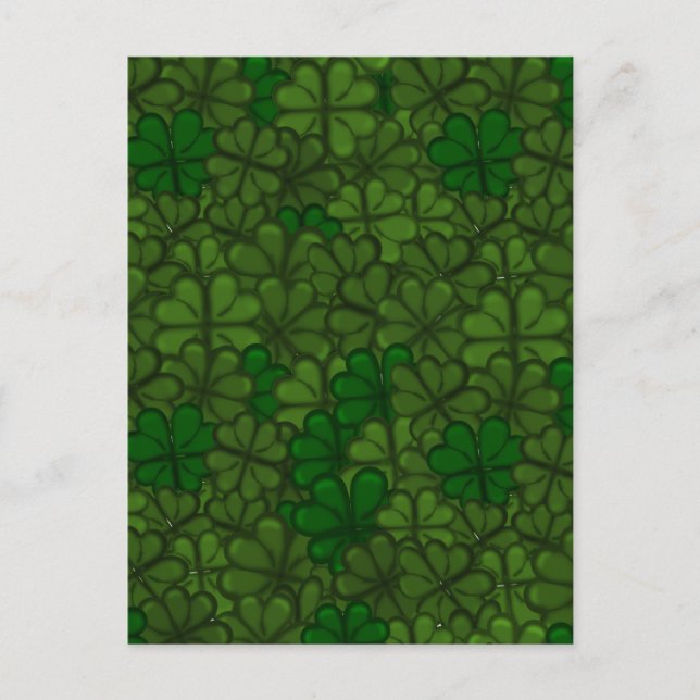 Cartes Pour Fêtes Annuelles Pattern St Patrick (Devant)