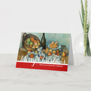 Cartes Pour Fêtes Annuelles Paul Cezanne Panier de Pommes Nature morte vintage