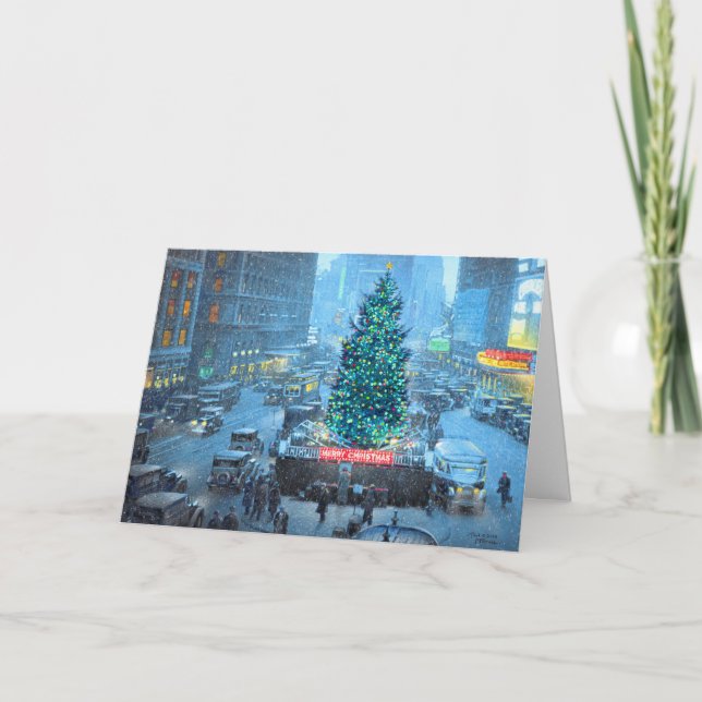 Cartes Pour Fêtes Annuelles Paul McGehee "Christmas in New York" Card (Devant)