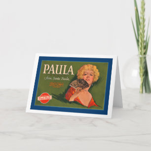 Cartes Pour Fêtes Annuelles Paula Brand de Père Noël Paula