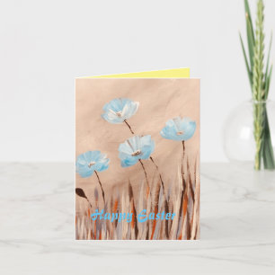 Cartes Pour Fêtes Annuelles Pavot bleu dans l'herbe