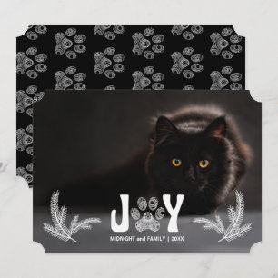 Cartes Pour Fêtes Annuelles Paw et Pins Pet Pet Pet Lover photo horizontale
