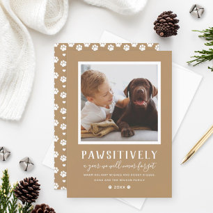 Cartes Pour Fêtes Annuelles Pawsitivement Inoubliable Année Tan Chien Photo Va