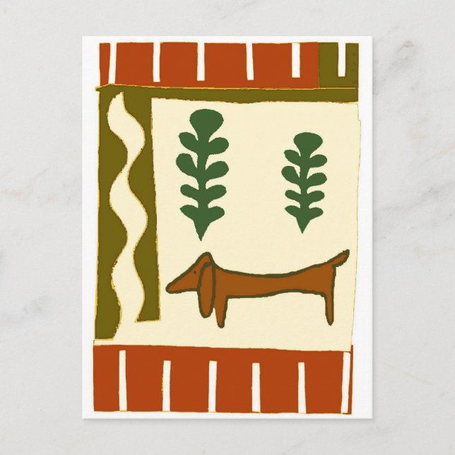 Cartes Pour Fêtes Annuelles Pays Bonnes Fêtes Dachshund (Devant)