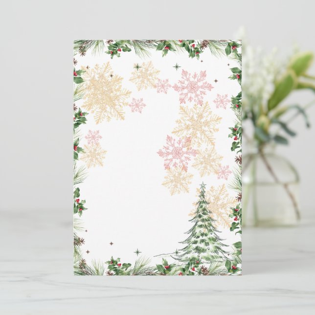 Cartes Pour Fêtes Annuelles Pays des merveilles d'hiver (Debout devant)