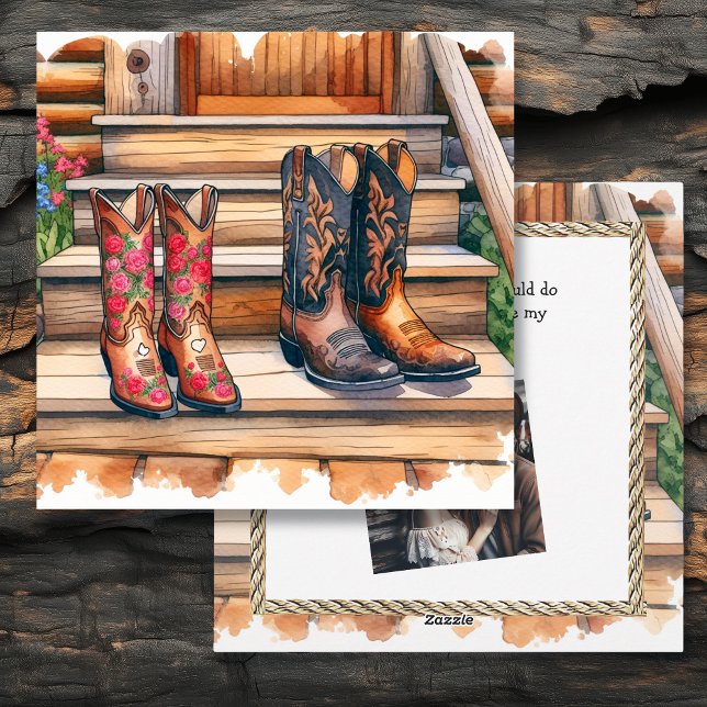 Cartes Pour Fêtes Annuelles Pays et Western Rustic Valentine's Day (Créateur téléchargé)