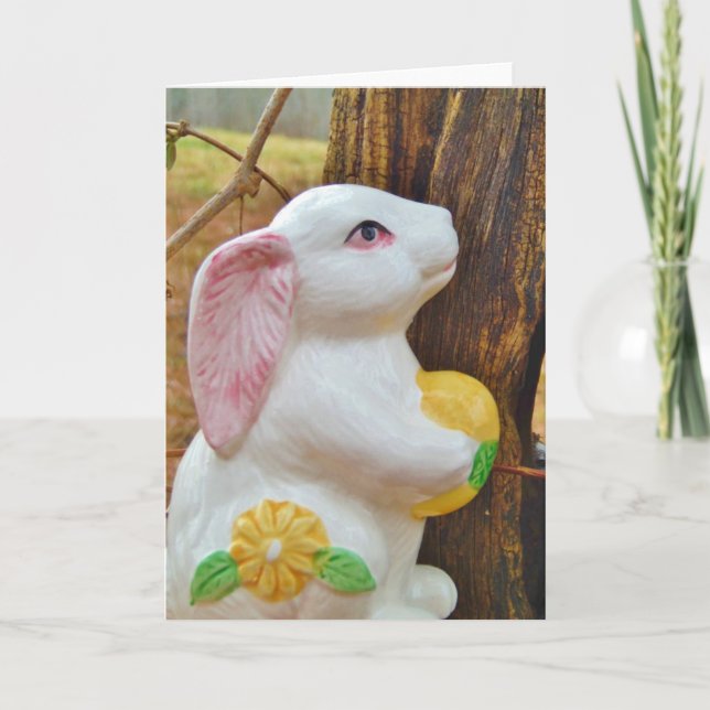 Cartes Pour Fêtes Annuelles Pays Lapin de Pâques (Devant)
