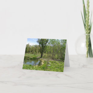 Cartes Pour Fêtes Annuelles Paysage calme de l'étang