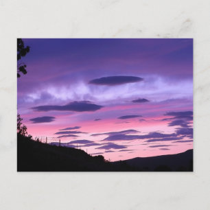 Cartes Pour Fêtes Annuelles Paysage Céleste Serein du Soir Célébration Esthéti