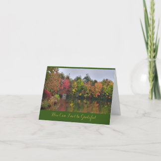 Cartes Pour Fêtes Annuelles Paysage d'automne Merci pour Thanksgiving