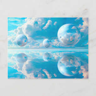 Cartes Pour Fêtes Annuelles Paysage de nature surréaliste ciel rêveur