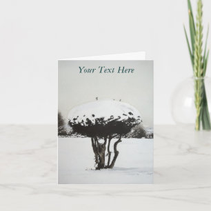 Cartes Pour Fêtes Annuelles paysage de Noël neige scène art original