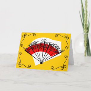 Cartes Pour Fêtes Annuelles Paysage des Ventilateurs espagnols