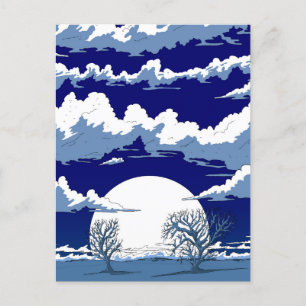 Cartes Pour Fêtes Annuelles Paysage d'hiver