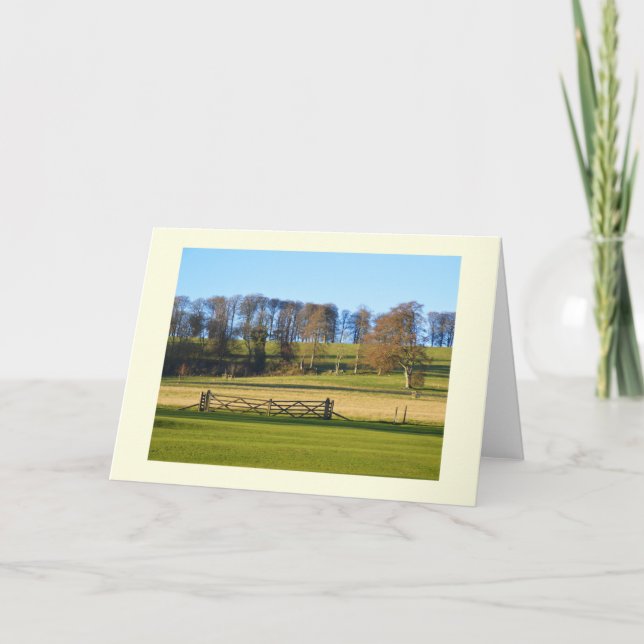 Cartes Pour Fêtes Annuelles Paysage d'hiver à Somerset (Devant)