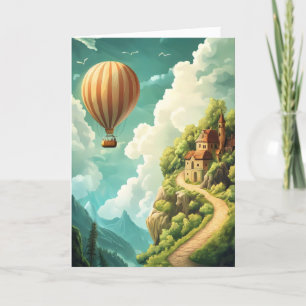 Cartes Pour Fêtes Annuelles Paysage du ballon