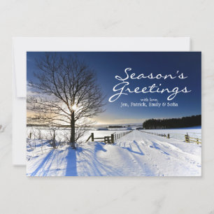 Cartes Pour Fêtes Annuelles Paysage hivernal