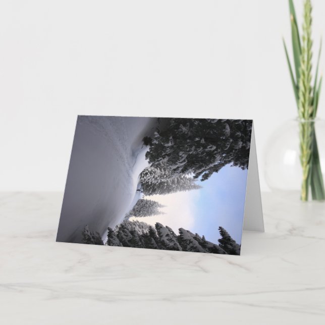 Cartes Pour Fêtes Annuelles Paysage hivernal (Devant)
