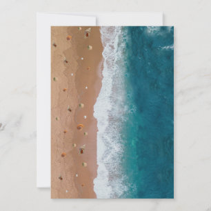 CARTES POUR FÊTES ANNUELLES PAYSAGE MARIN COQUILLAGES DE PLAGE VACANCES D'ÉTÉ